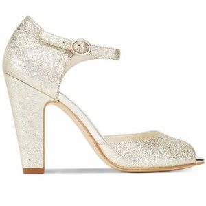 ANNE KLEIN Gold Heels Sexy Comfy Sz 6